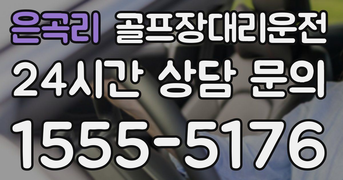 골프장대리운전 서비스