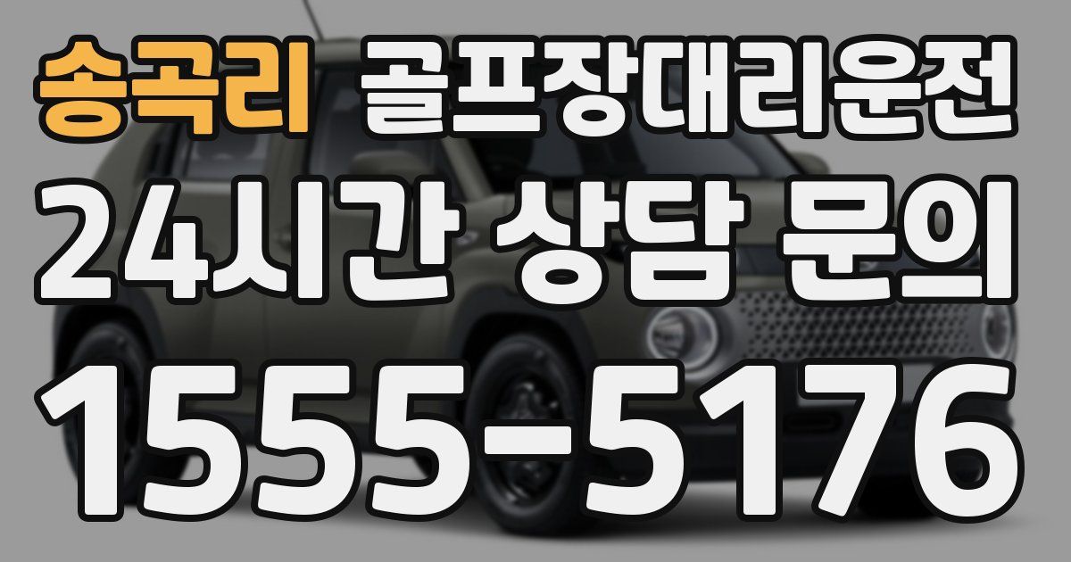 골프장대리운전 서비스