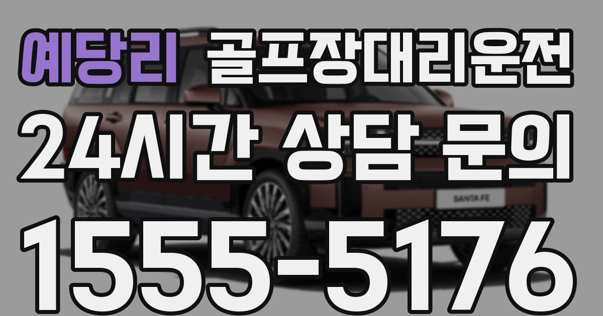 골프장대리운전 서비스