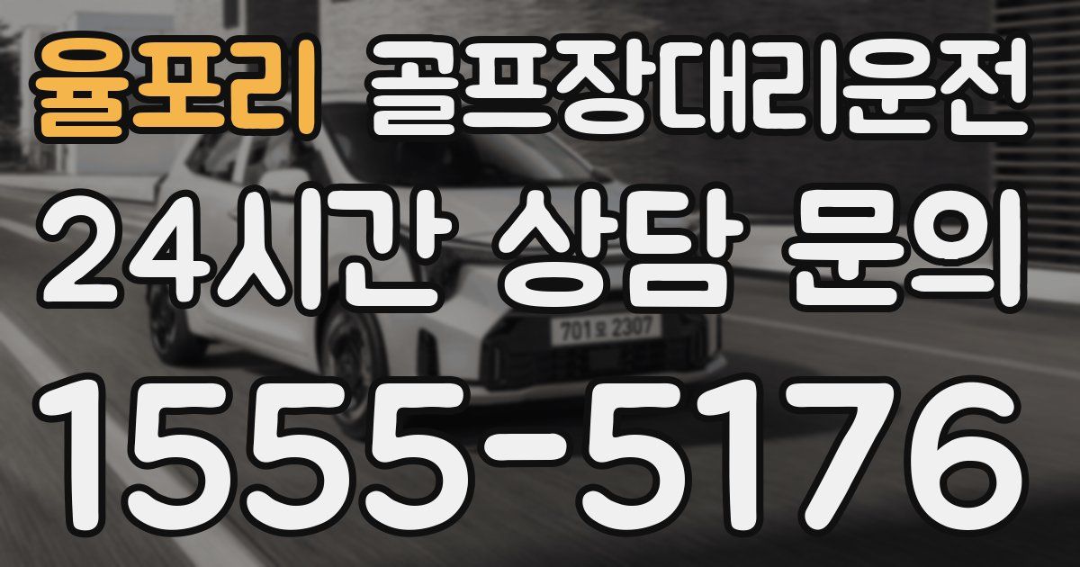 골프장대리운전 서비스