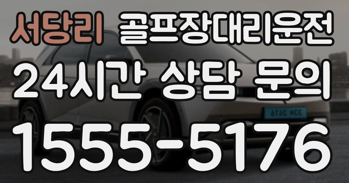 골프장대리운전 서비스