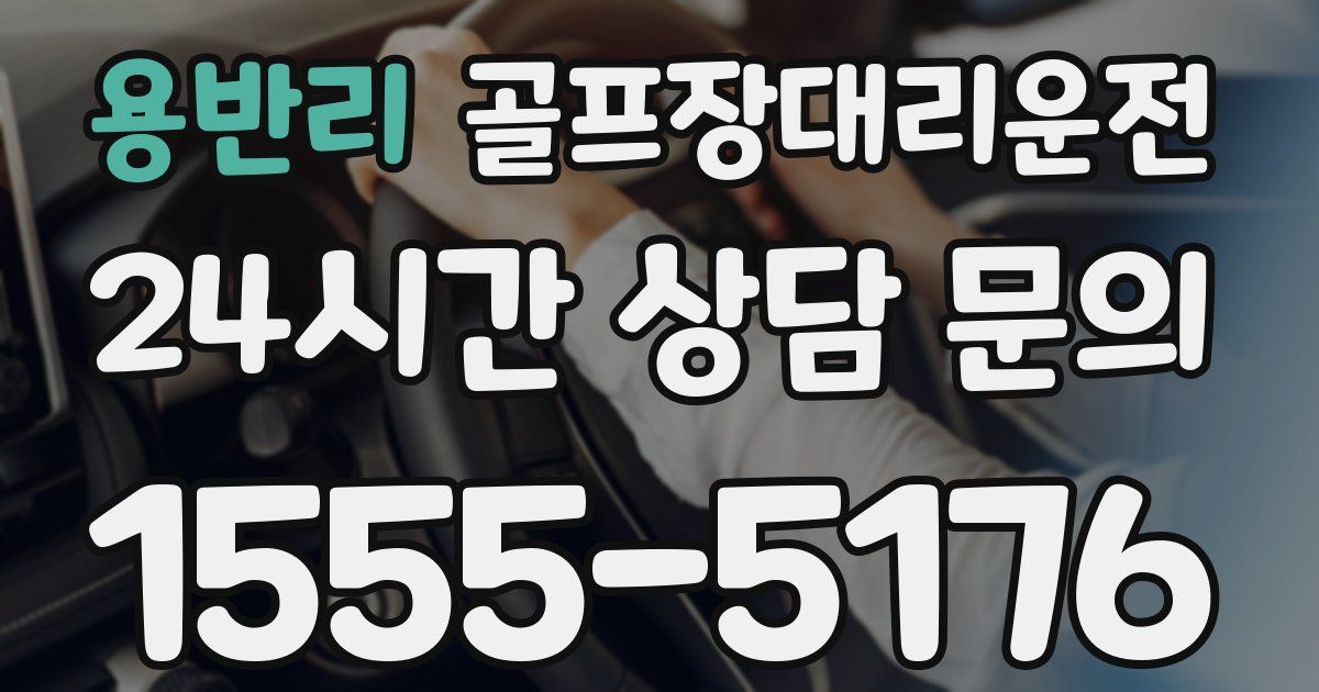 골프장대리운전 서비스