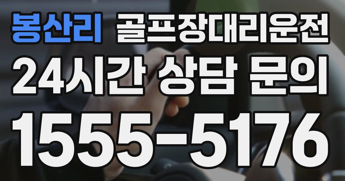 골프장대리운전 서비스