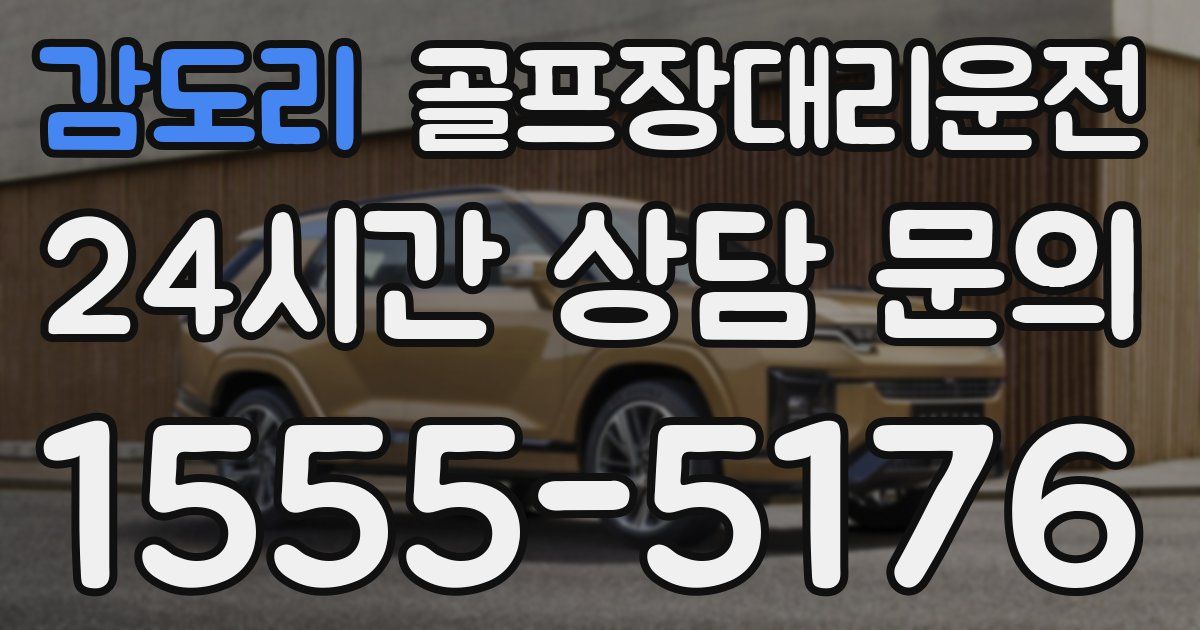 골프장대리운전 서비스