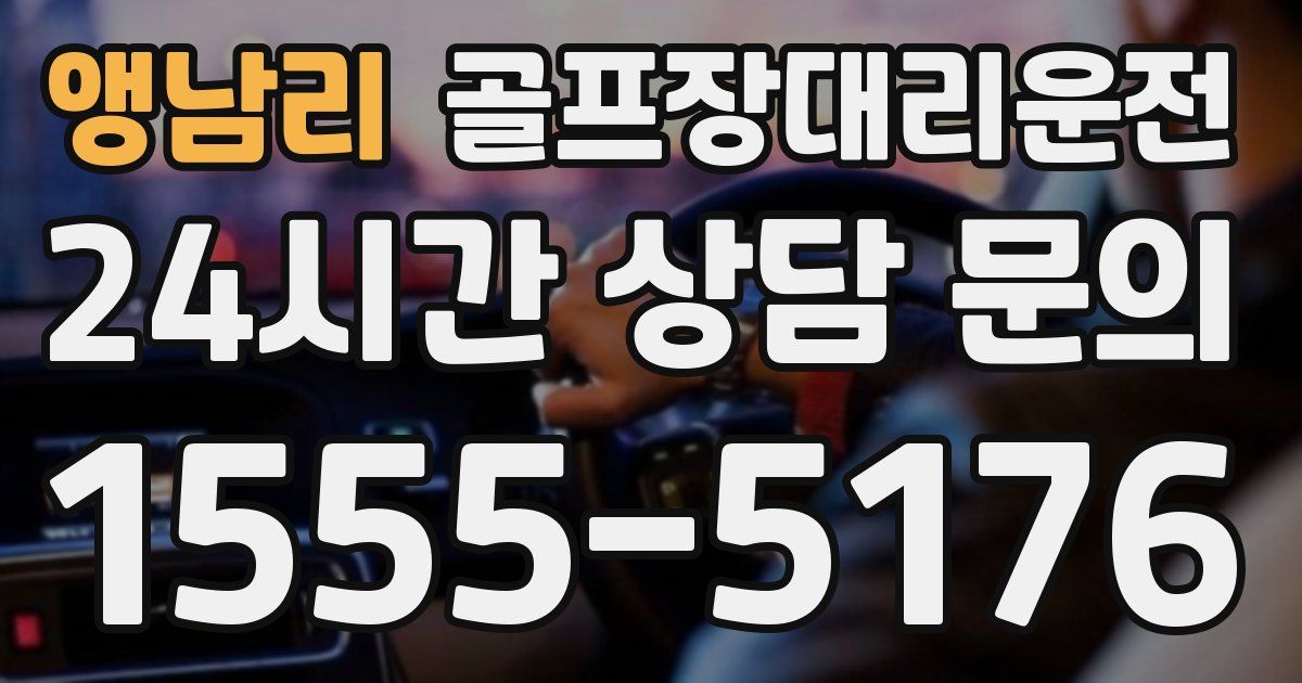 골프장대리운전 서비스