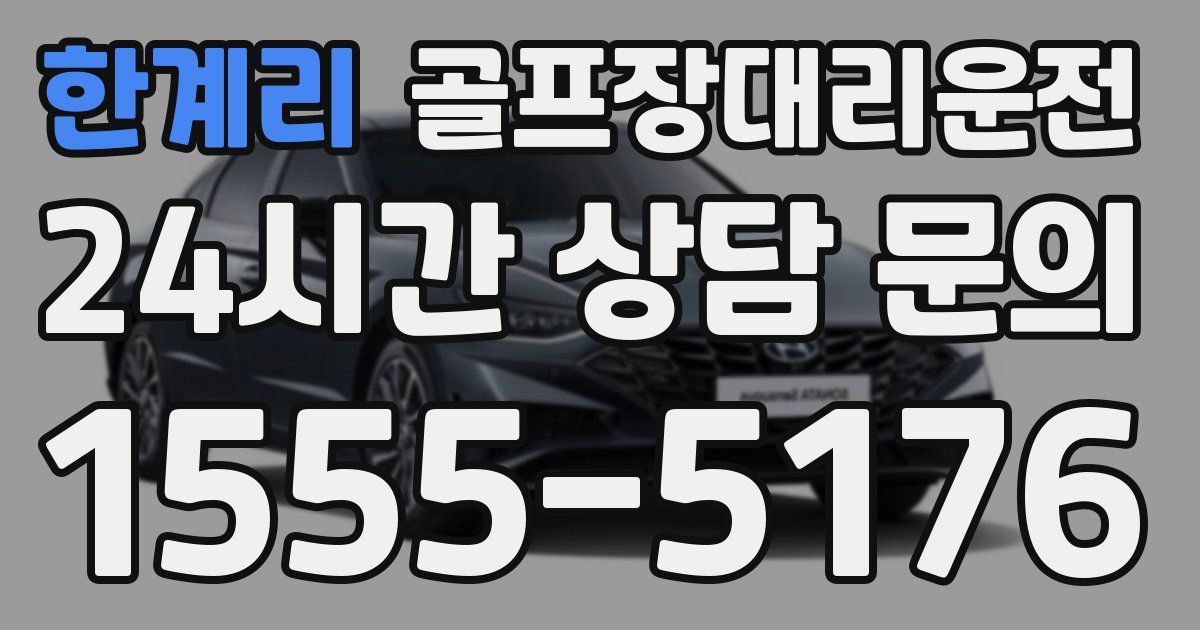 골프장대리운전 서비스