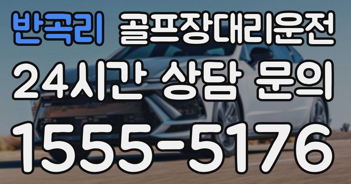 골프장대리운전 서비스