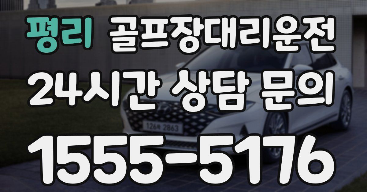 골프장대리운전 서비스