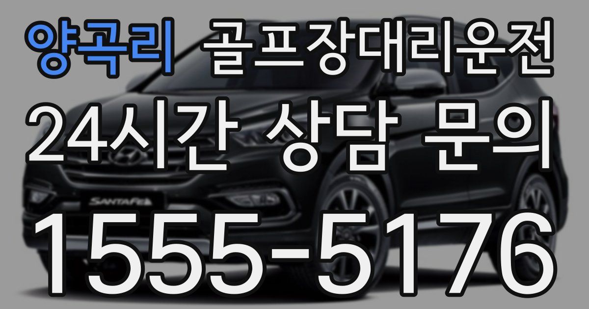 골프장대리운전 서비스