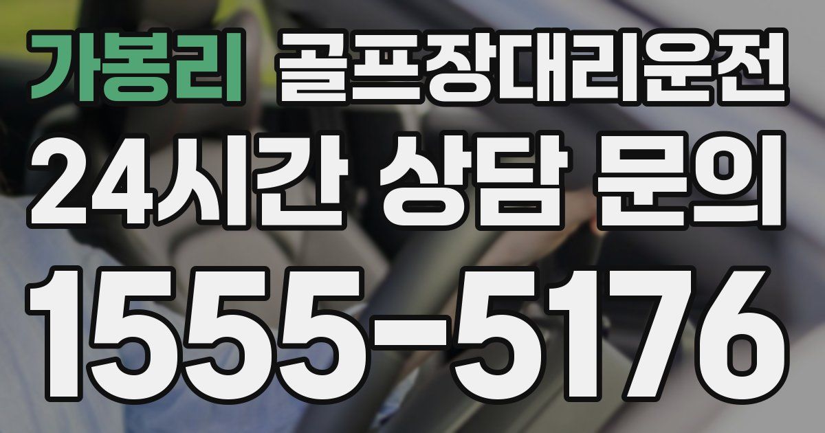 골프장대리운전 서비스