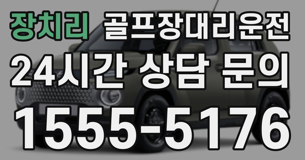 골프장대리운전 서비스