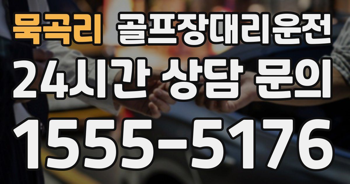 골프장대리운전 서비스