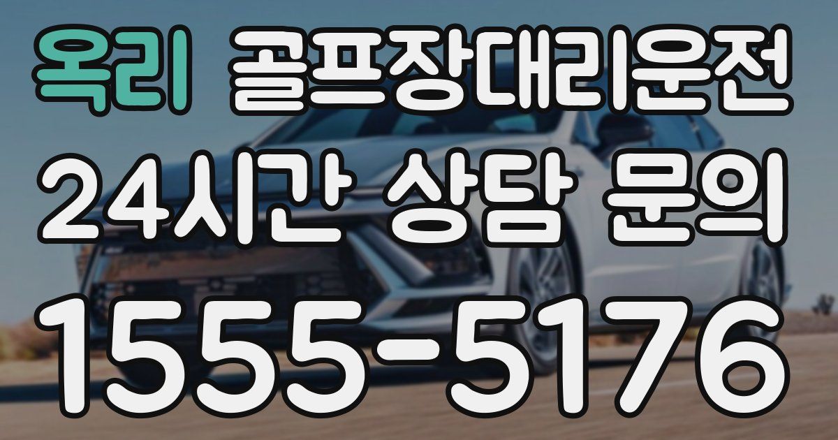 골프장대리운전 서비스