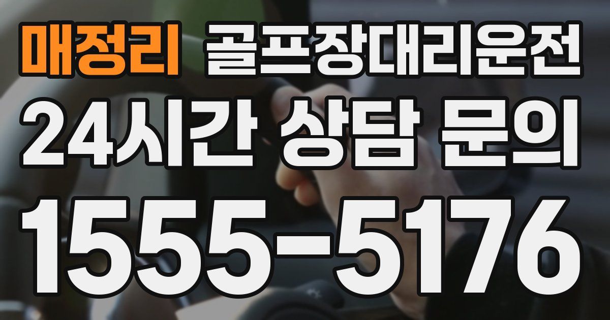 골프장대리운전 서비스