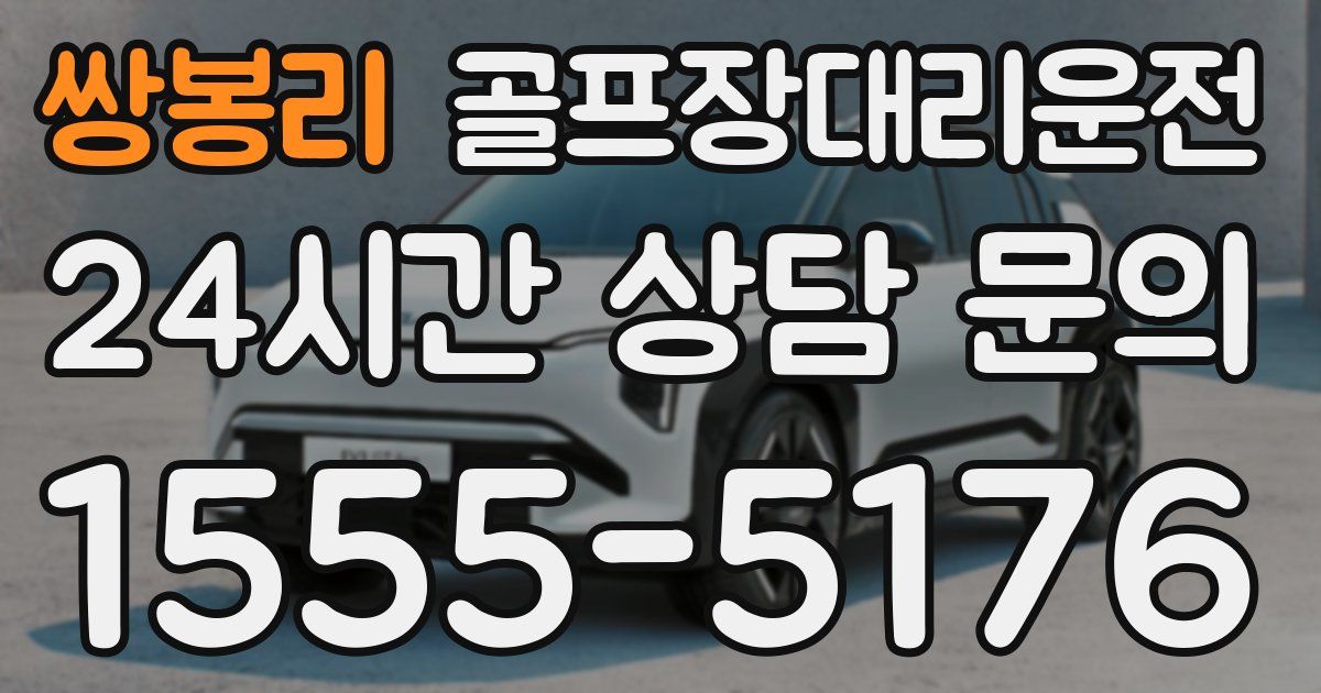 골프장대리운전 서비스