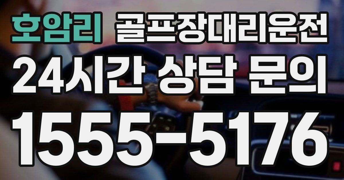 골프장대리운전 서비스