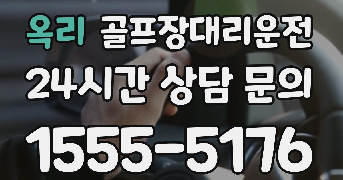 골프장대리운전 서비스