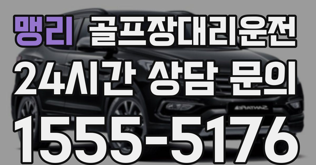 골프장대리운전 서비스