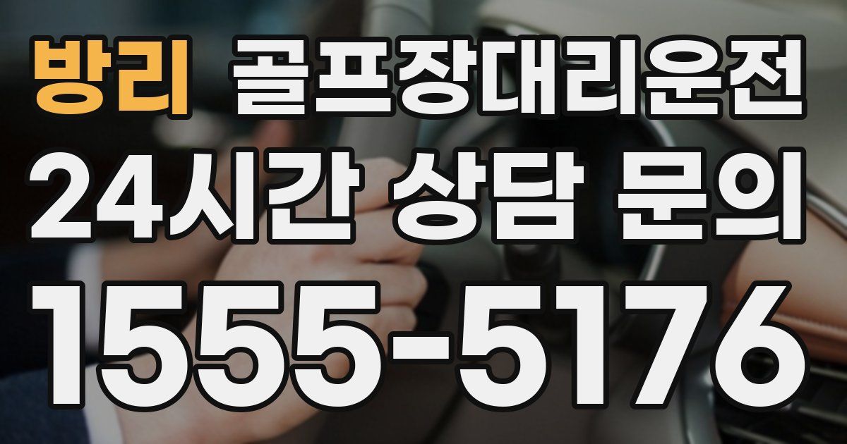 골프장대리운전 서비스