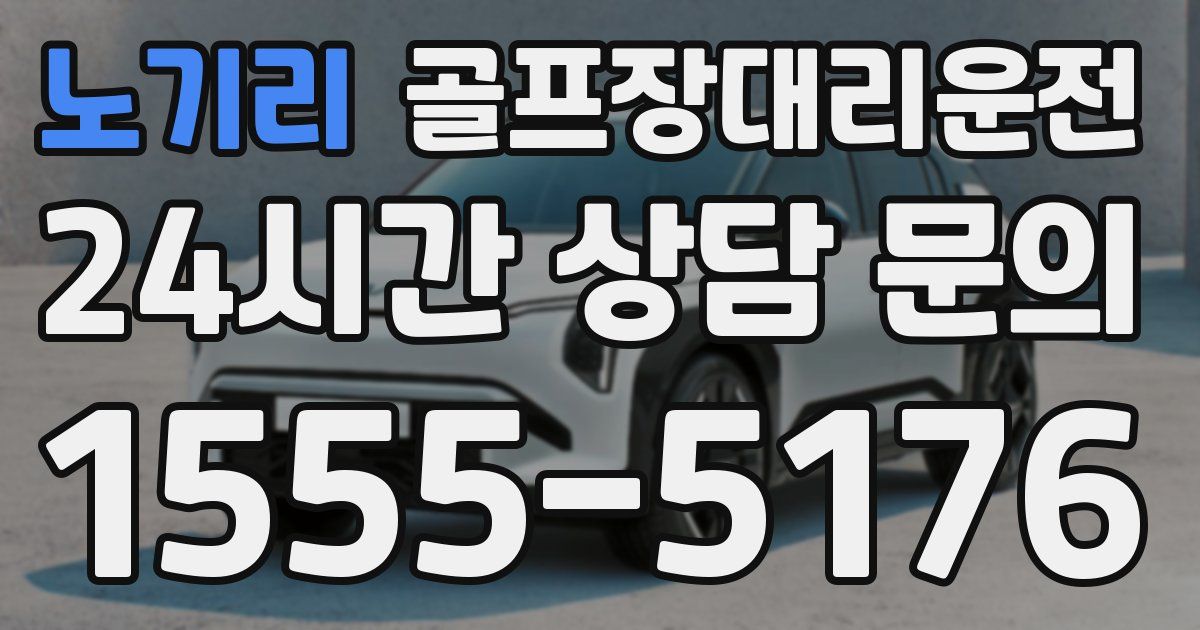 골프장대리운전 서비스
