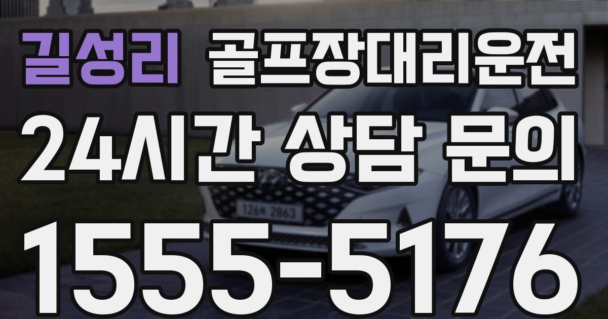 골프장대리운전 서비스