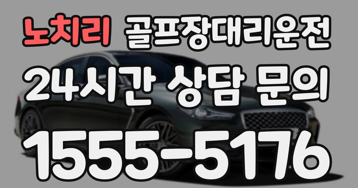 골프장대리운전 서비스