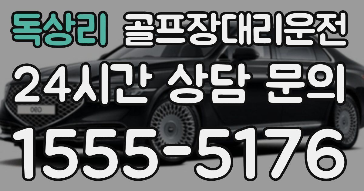 골프장대리운전 서비스