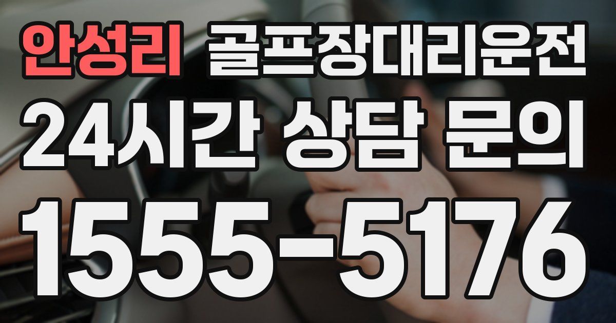 골프장대리운전 서비스