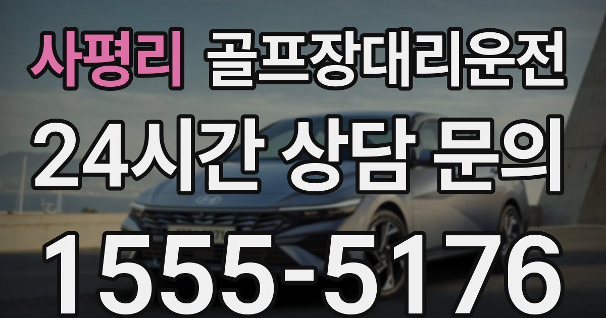 골프장대리운전 서비스