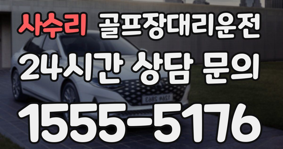 골프장대리운전 서비스