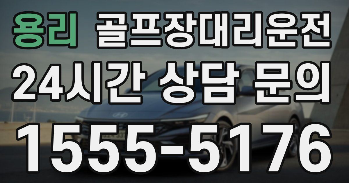 골프장대리운전 서비스