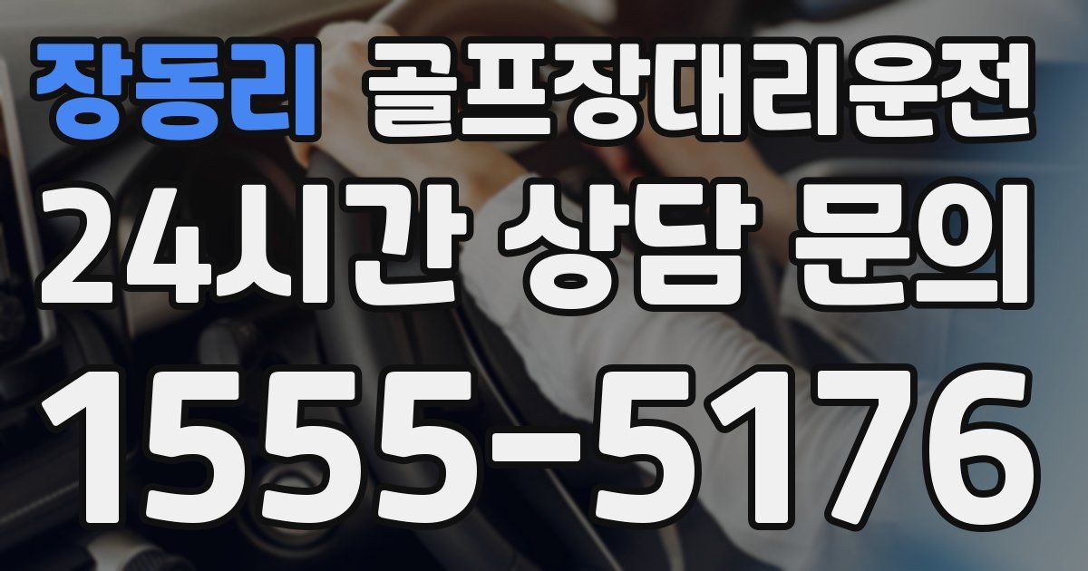 골프장대리운전 서비스