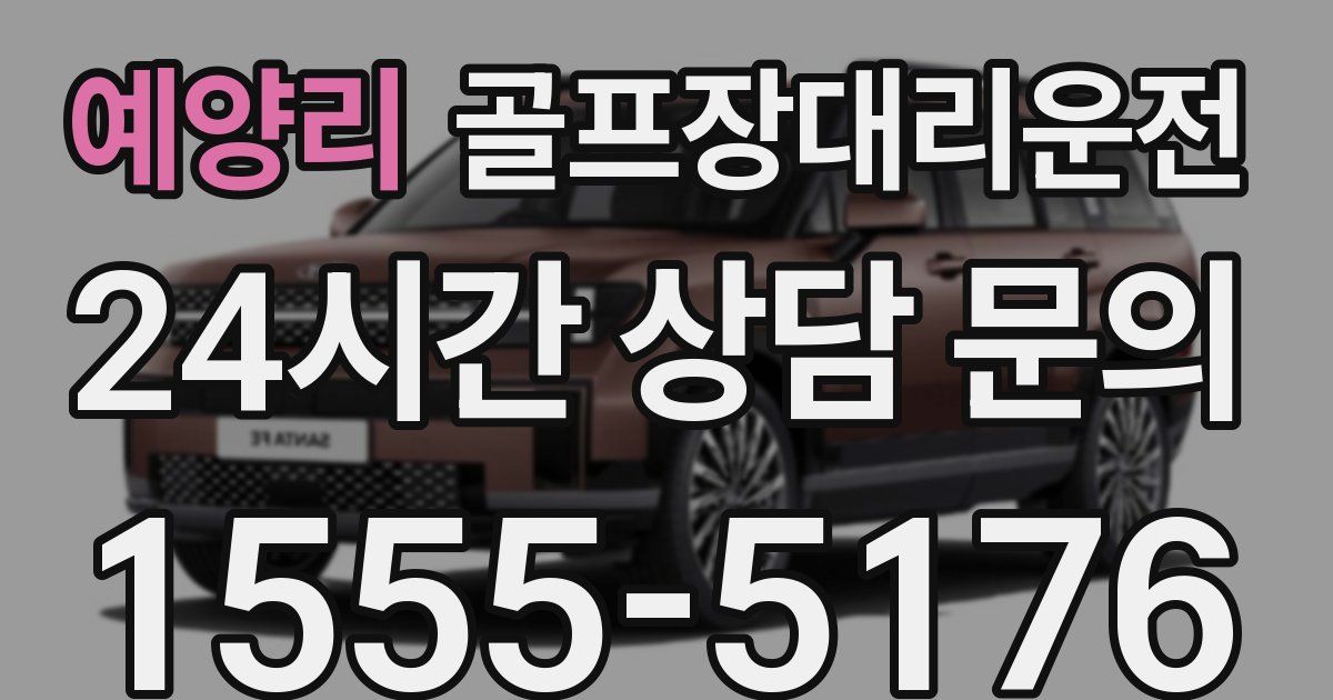 골프장대리운전 서비스