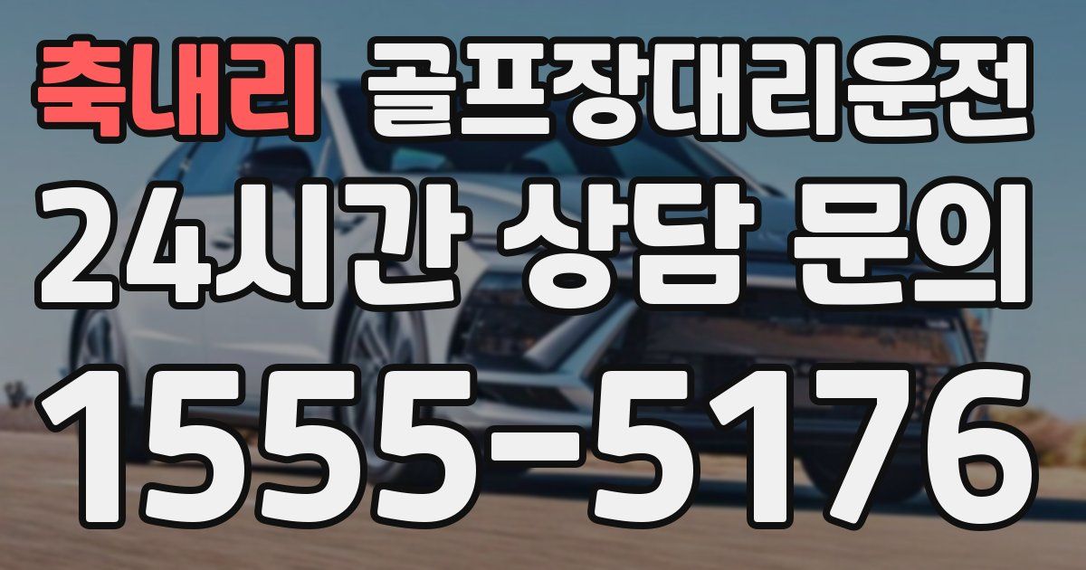 골프장대리운전 서비스