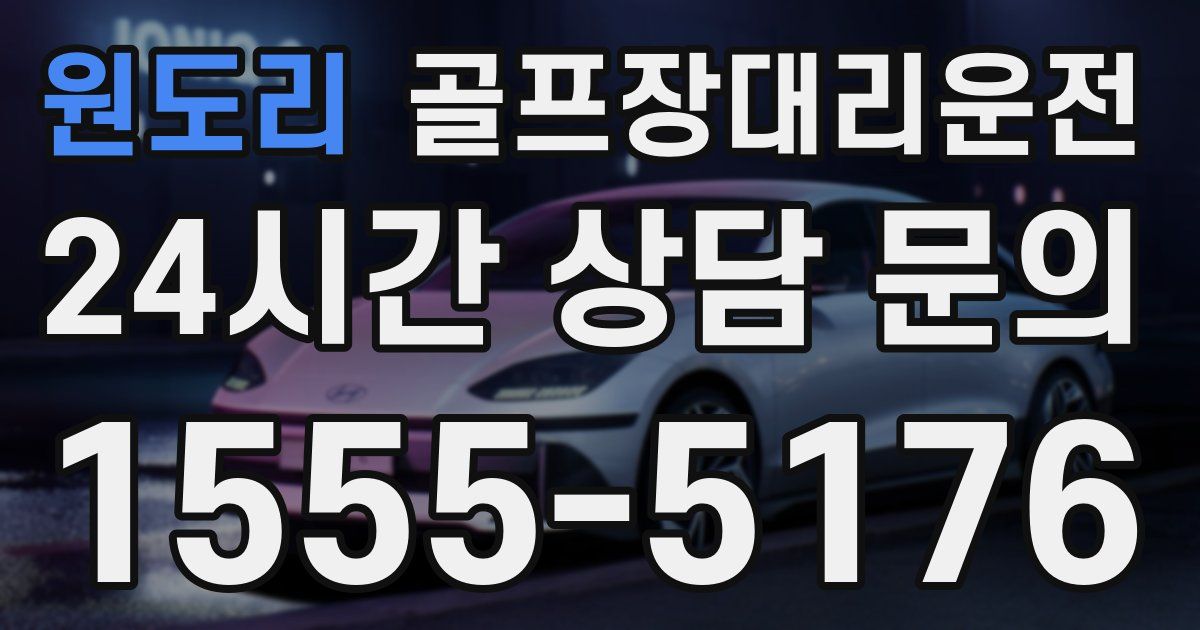 골프장대리운전 서비스