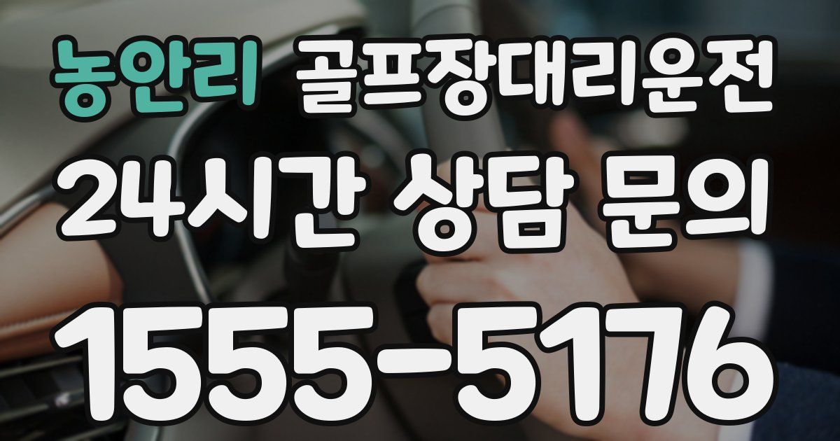 골프장대리운전 서비스