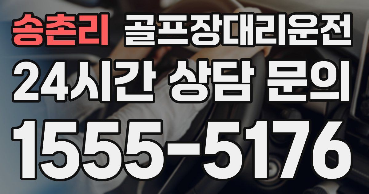 골프장대리운전 서비스