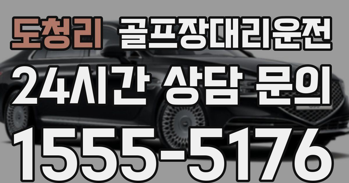 골프장대리운전 서비스