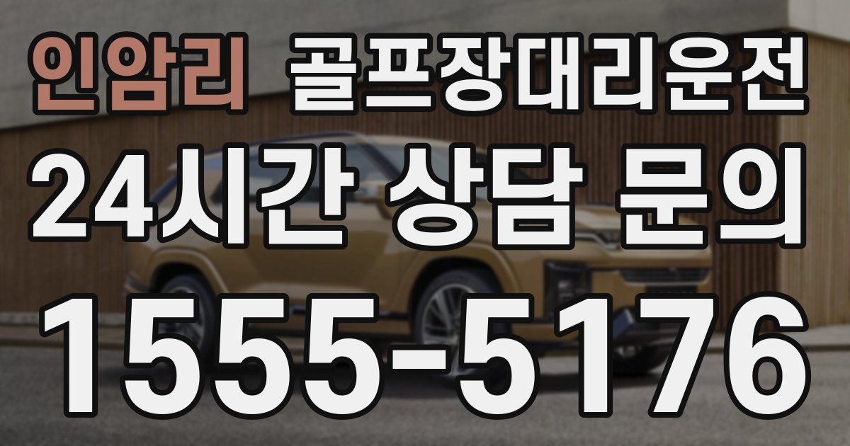 골프장대리운전 서비스