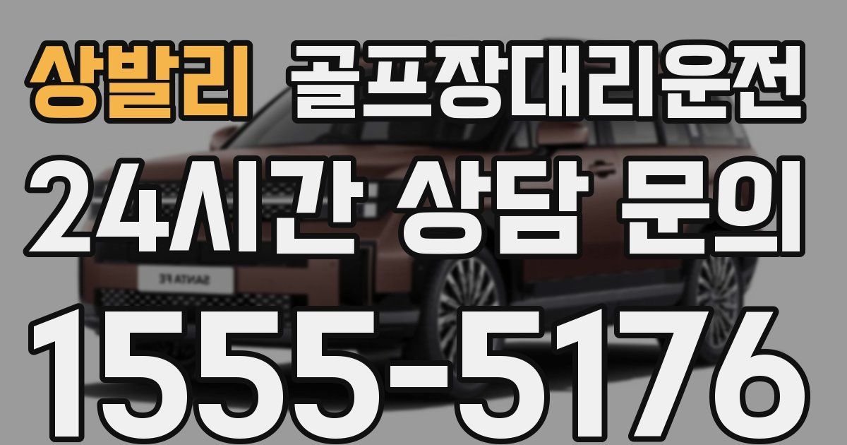 골프장대리운전 서비스