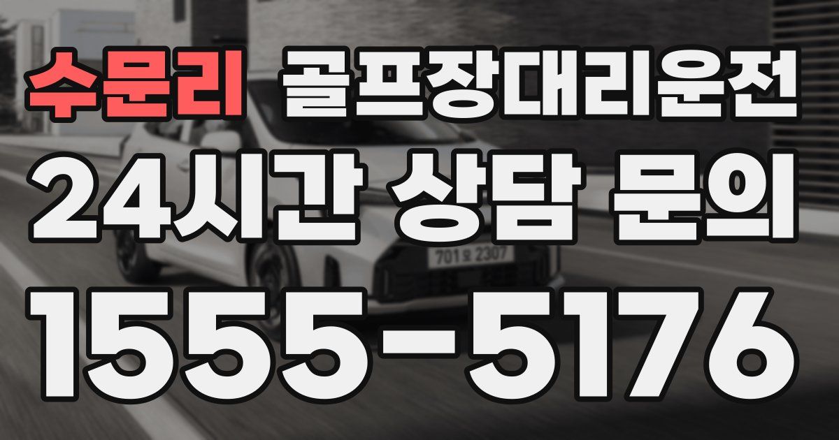 골프장대리운전 서비스