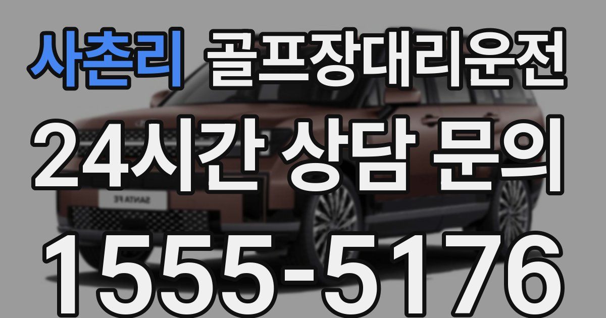 골프장대리운전 서비스