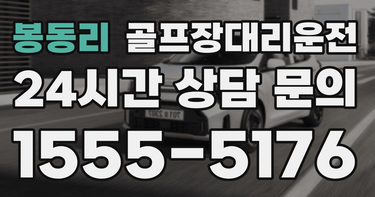 골프장대리운전 서비스
