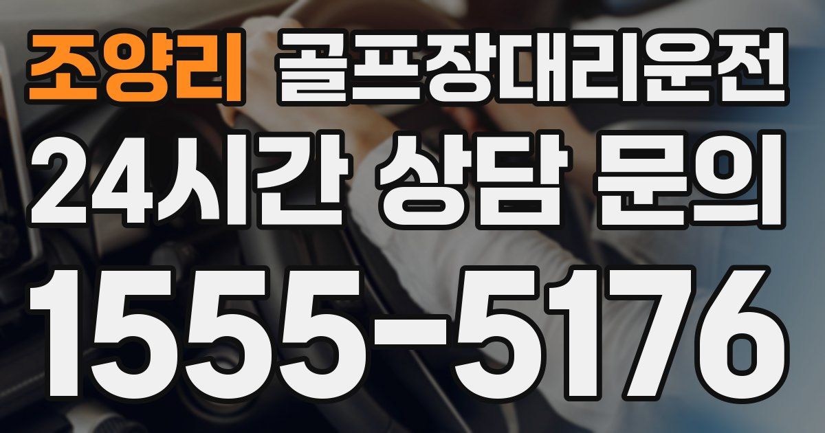 골프장대리운전 서비스