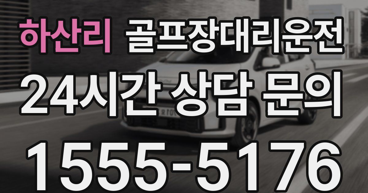 골프장대리운전 서비스