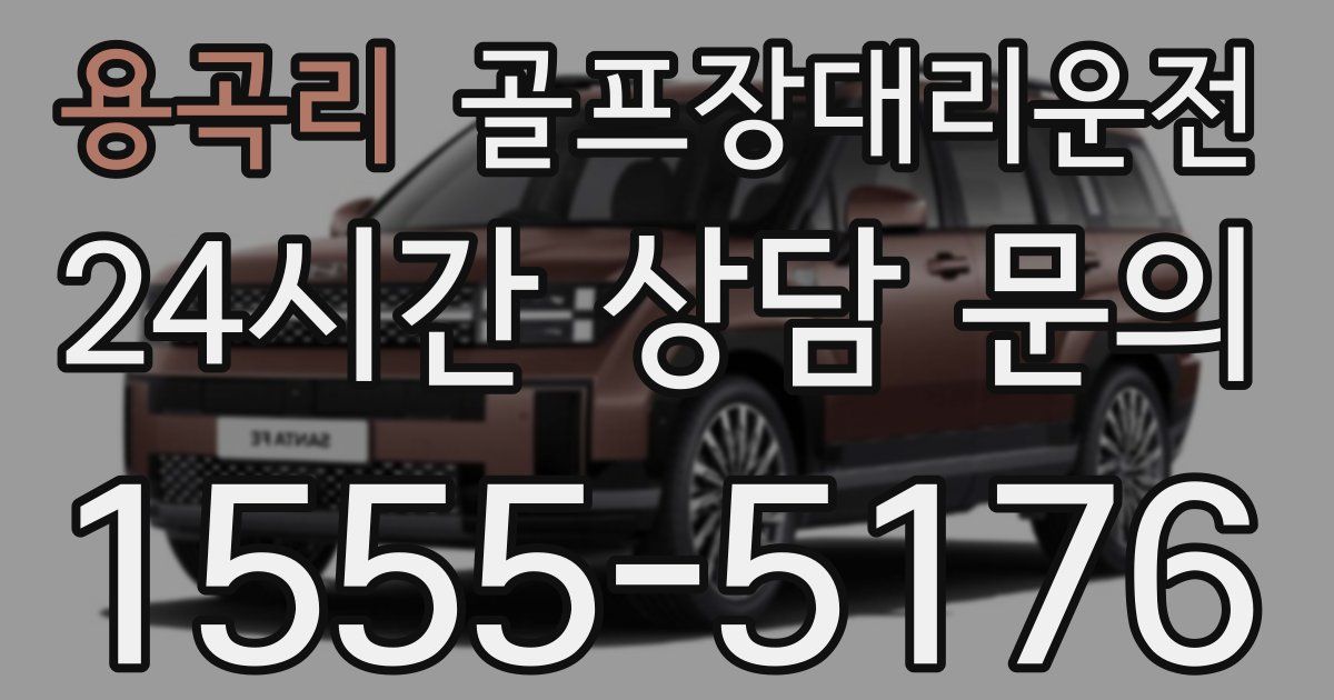 골프장대리운전 서비스