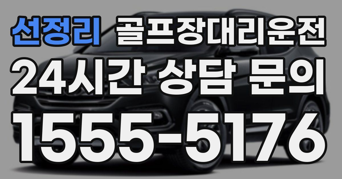 골프장대리운전 서비스
