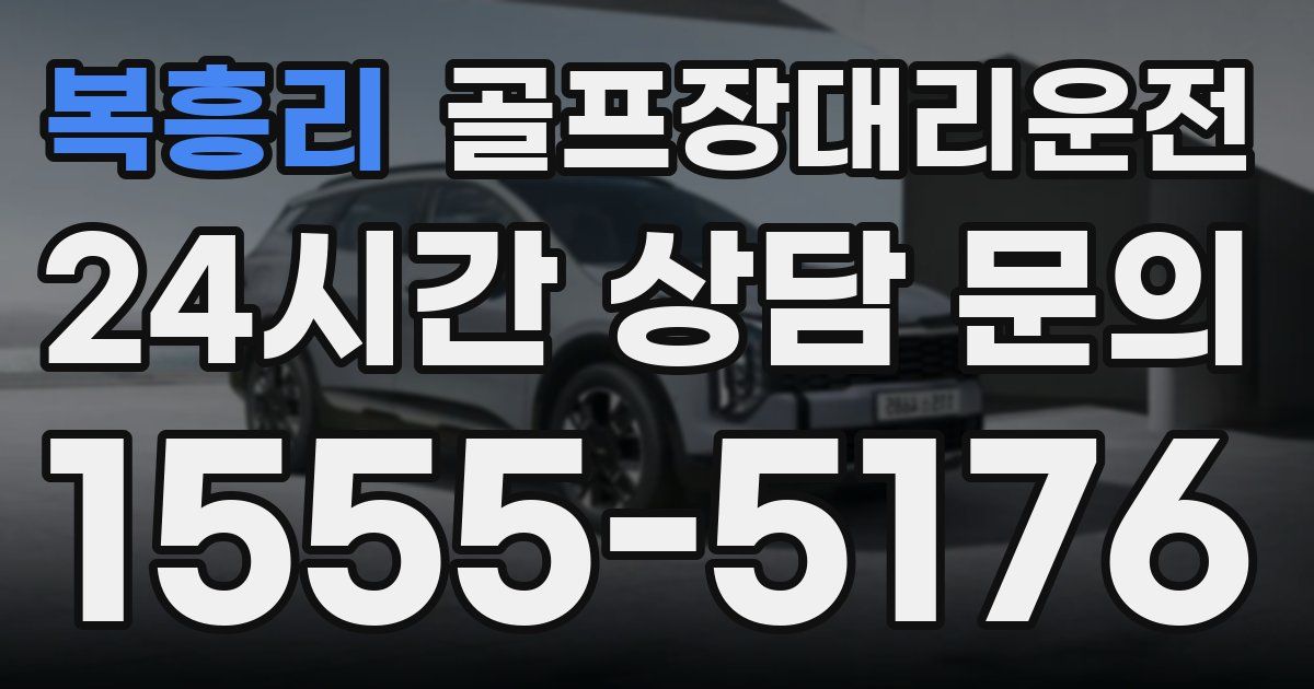 골프장대리운전 서비스