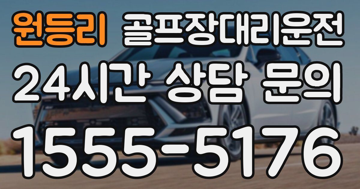 골프장대리운전 서비스