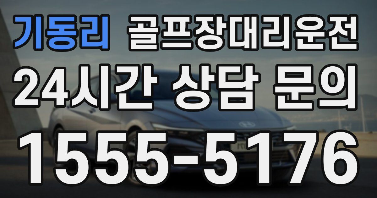 골프장대리운전 서비스
